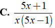 Rút gọn biểu thức 1/x-5x^2 - 25x-15/25x^2 -1 được kết quả là? (ảnh 8)