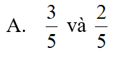 Hãy viết 3/5 và 2 thành hai phân số có mẫu chung là 5 (ảnh 1)